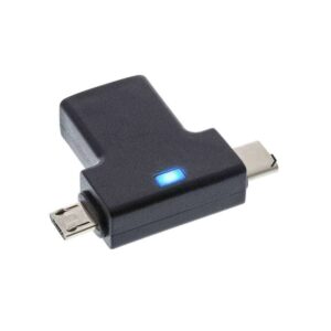 35804 USB3.1 FEM A OTG T-ADAPTOR T-TYPE TO USB TYPE- C AND MICRO USB  INLINE