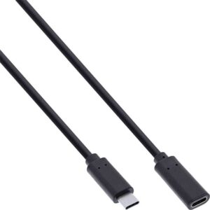 35774 1.5m USB-C M/F BLACK USB3.2 EXTENTION CABLE INLINE