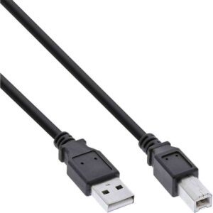 34550X 0.5m USB2.0 A-B M/M CBL BLK INLINE
