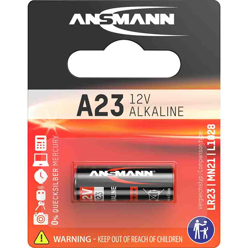 5015182 A23/LR23 ALKALINE BATTERIES 12V 01048 ANSMANN