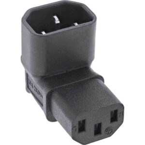 16723F C14 TO C13 ANGLED POWER ADAPTER UP/DOWN 3PIN INLINE