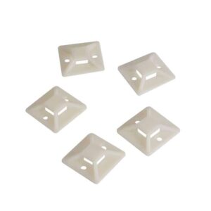 KAB0044 100pcs CABLE TIE MOUNTS 28x28 SELF-ADHESIVE LOGILINK