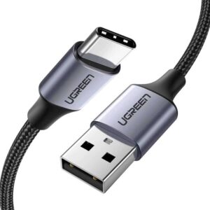 60126 USB TYPE- C 1m BLACK CHARGING CABLE 3A UGREEN