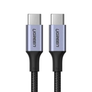 70427 USB TYPE-C/TYPE-C 1m BLACK CHARGING AND DATA CABLE 5A UGREEN