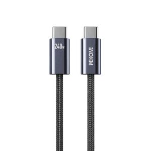 WDC-23C 1m USB-C/USB-C CHARGING & DATA CABLE 240W BLACK WK