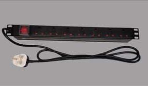 DT-PDU-04-UK  7WAY UK PDU WITH UK PLUG - 2m CORD, ON/OFF SWITCH, 13A FUSE
