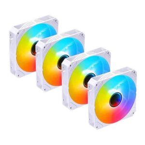 YH‑120I4 WHITE 4‑in‑1 120 mm ARGB CASE FAN KIT WHITE SAMA