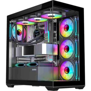 SV-01 BLACK ATX MID TOWER GAMING PC CASE SAMA