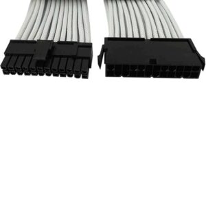 CA-24P-02 24PIN EPS SINGLE SLEEVED CABLE WHITE GELID