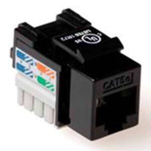 TD6014 KEYSTONE JACK CAT6 UNSHIELDED BLACK ACT