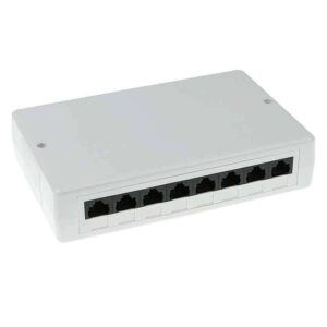 FA6000 8PORTS CAT6 SURFACE MOUNTED BOX PATCH PANEL UNSHIELDED ACT