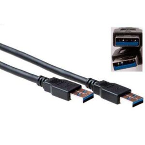 SB3013 2m USB3.0 A-A M/M CABLE BLACK ACT