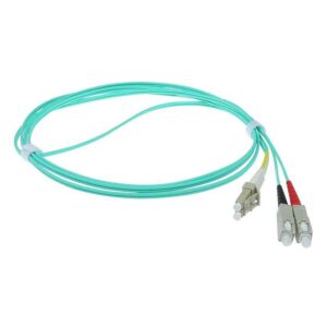 RL8605 5m FIBER PATCH CABLE LC AND SC CONNECTORS MULTIMODE OM3 50/125 DUPLEX LSZH ACT
