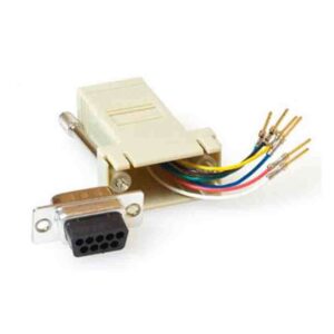 TD09M8 MOUNTABLE HEAVY DUTY ADAPTER RJ-45 FEMALE TO 09 POLE D-SUB MALE, ACT
