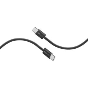 ECOLINE-CC200.BLACK 2m CABLE USB-C 60W DATA SYNC & CHARGE PROMATE