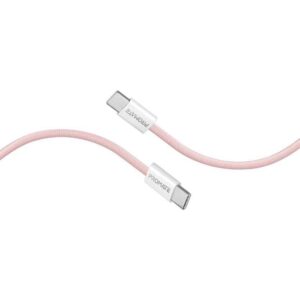 ECOLINE-CC200.PINK 2m CABLE USB-C 60W DATA SYNC & CHARGE PROMATE