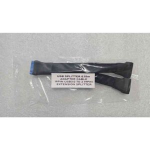 USB3.0 INTERNAL SPLITTER 0.15m ADAPTER CABLE 19PIN USB3.0 TO 2 19PIN EXTENSION SPLITTER