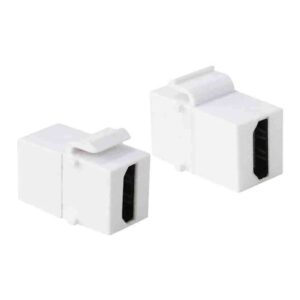 NK0014 HDMI KEYSTONE COUPLER A/F TO HDMI A/F WHITE, LOGILINK