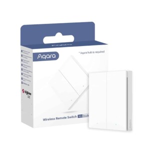 WRS-R02 WIRELESS REMOTE SWITCH H1 (DOUBLE ROCKER), WHITE AQARA
