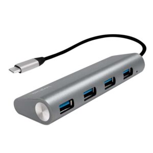 UA0309 HUB USB-C 3.1 4-PORT WITH ALUMINUM CASING, LOGILINK