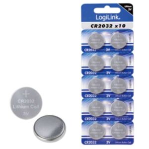 CR2032B10 LITHIUM BUTTON CELL CR2032 ULTRA POWER LOGILINK