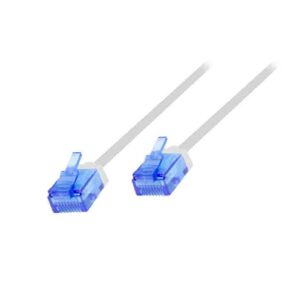CQ3011U 0.30m CAT6A U/UTP  SLIM HIGH-FLEX PATCH CABLE WHITE, LOGILINK
