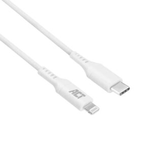 AC3015 2m USB-C TO LIGHTNING M/M DATA/CHARGING CBL WHITE MFI CERTIFIED ACT