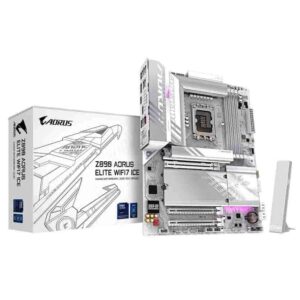 Z890 AORUS ELITE MOTHERBOARD, WIFI-7 ICE S1851, DDR5, ATX, WHITE, GIGABYTE