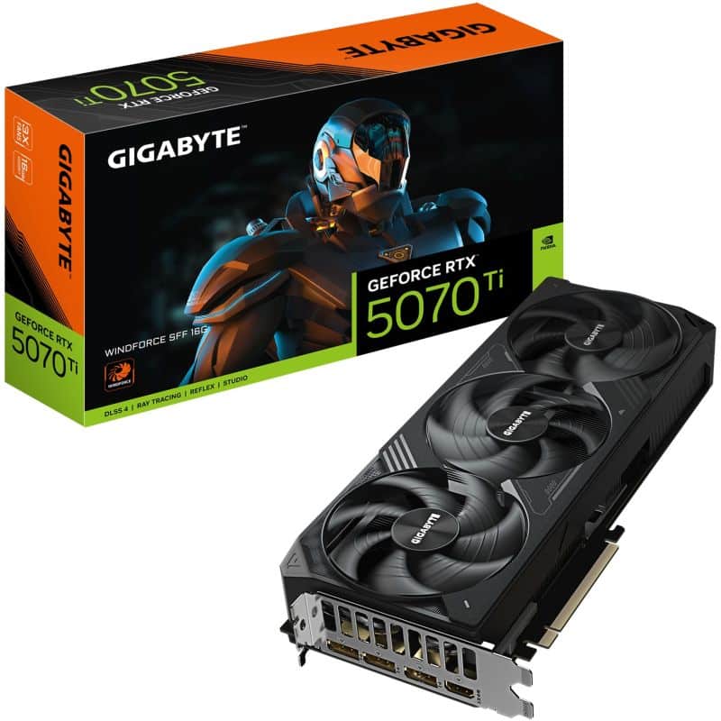 RTX 5070Ti WINDFORCE 16GB GDDR7 3 FAN GRAPHICS CARD GIGABYTE