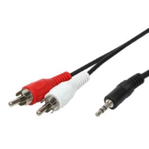 CA1042 1.5m AUDIO EXT 2xRCA M TO JACK LOGILINK