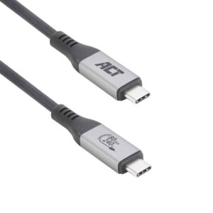 AC7452 1.5m USB4 80GBPS CONNECTION CABLE USB-C M/M USB-IF CERTIFIED  ACT