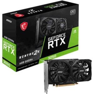RTX 3050 6GB VENTUS 2E E OC GDDR6 GEFORCE GRAPHICS CARD MSI