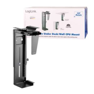 EO0005 ADJUSTABLE UNDER DESK and WALL CPU MOUNT ROTATABLE, LOGILINK