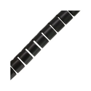 59947S 10m SPIRAL WRAPPING BAND 15mm BLACK, INLINE