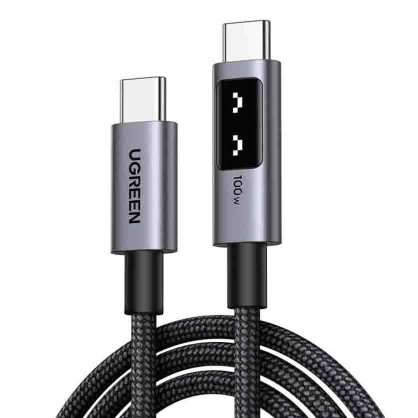 35512 2m USB-C/USB-C CHARGING & DATA CABLE 100W BLACK UGREEN