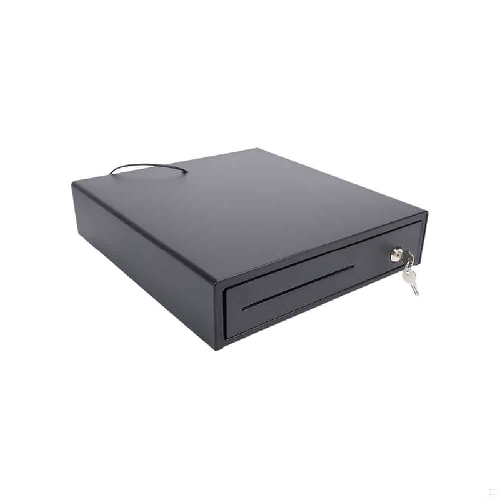 DRW-01 CASH DRAWER 335x380x90mm BLACK POWER-ON