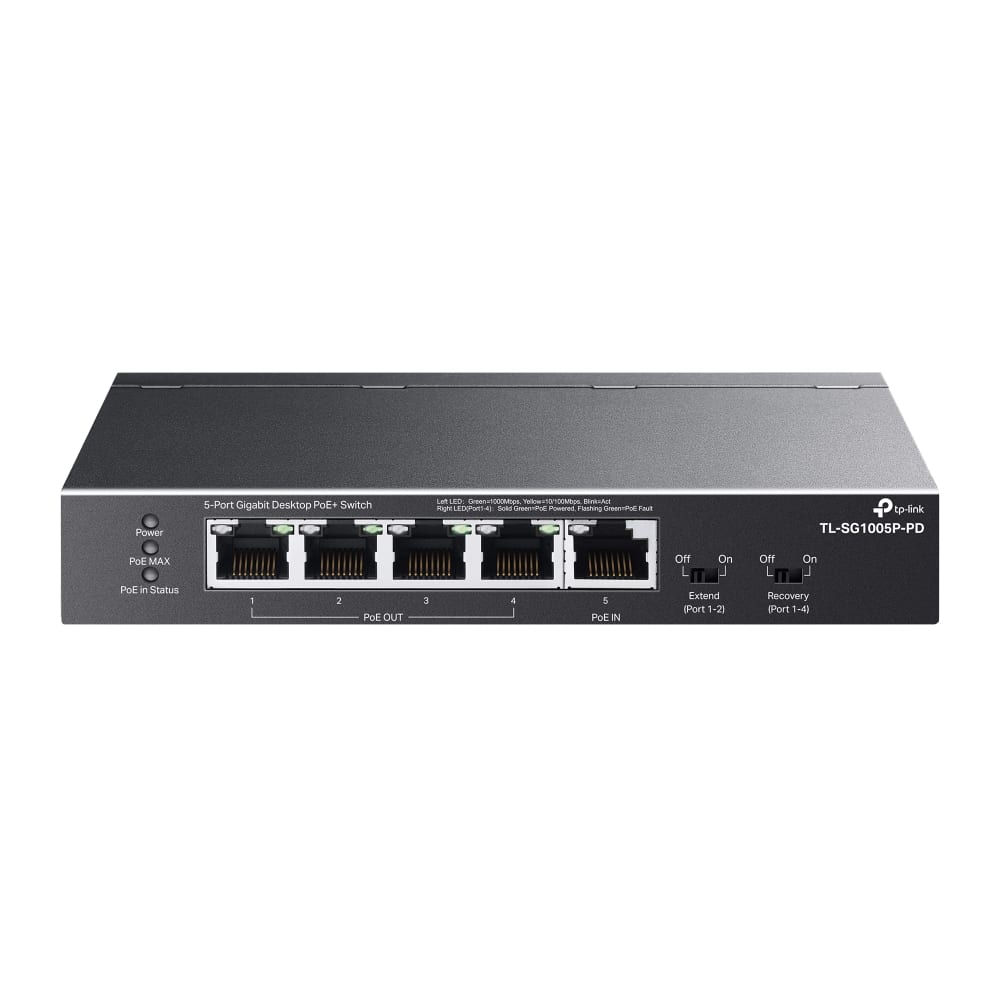 TL-SG1005P-PD 5-PORT GIGABIT ETHERNET SWITCH POE++IN TP-LINK