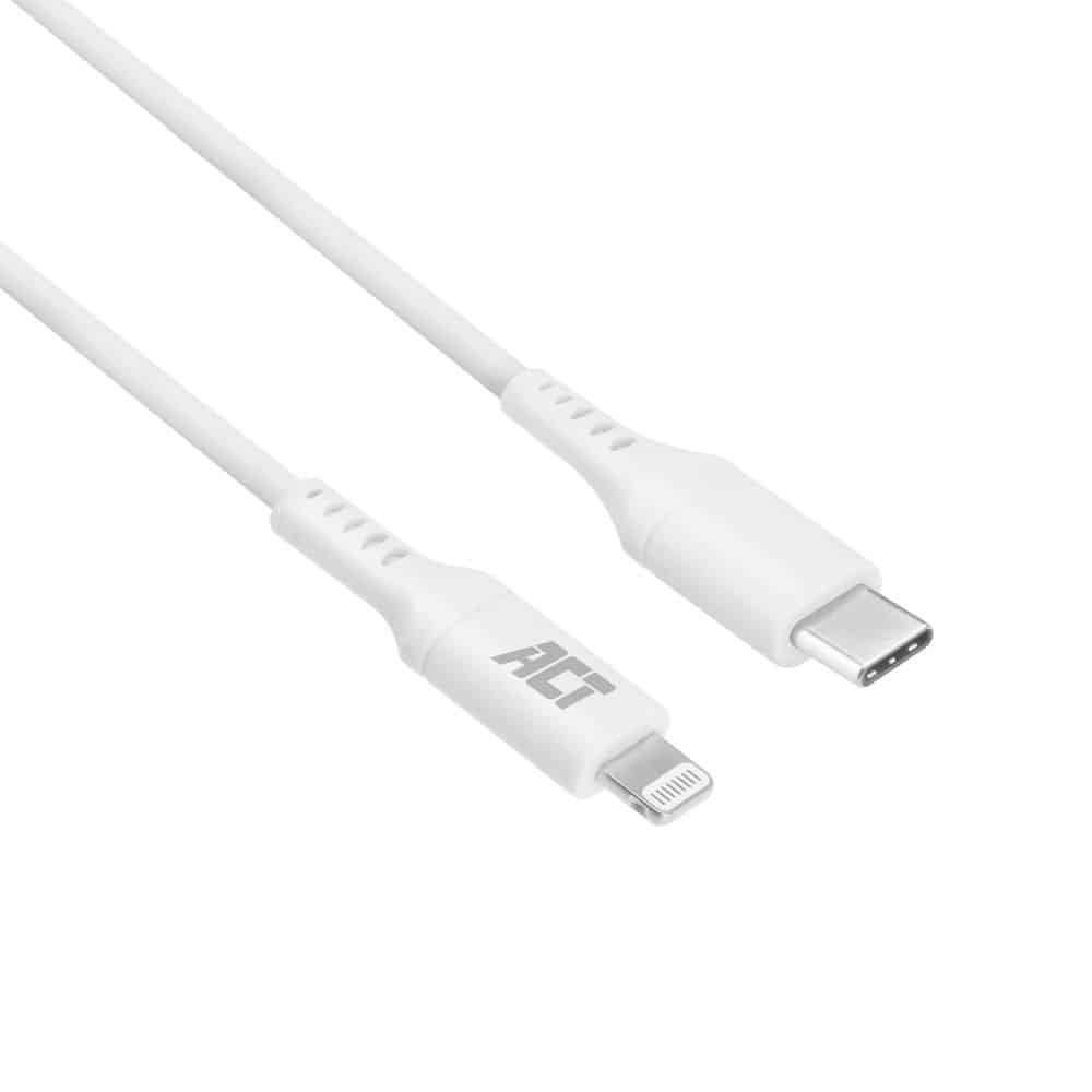 AC3014 1m USB 2.0 CHARGING/DATA C MALE – LIGHTNING MALE ACT