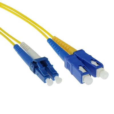 RL8902 2m FIBER PATCH CABLE LC AND SC CONNECTORS SINGLEMODE OS2 9/125 DUPLEX LSZH ACT