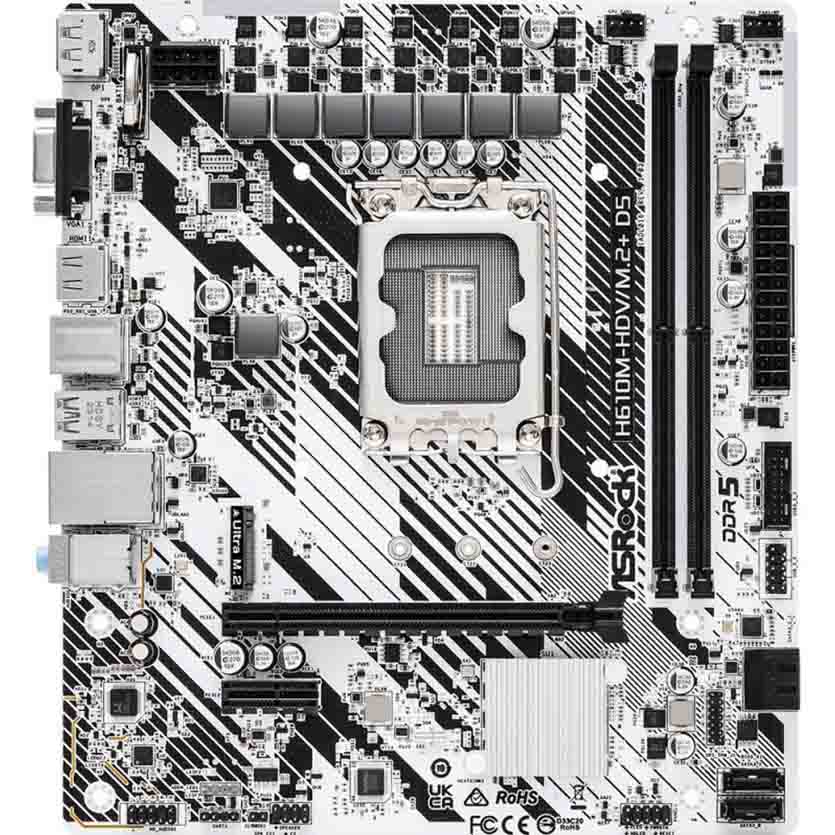 H610M-HDV/M.2+D5 MOTHERBOARD DDR5 LGA1700 /12TH-14TH GEN) ASROCK