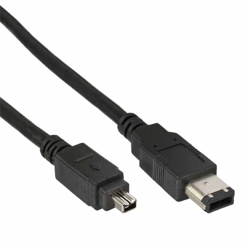 PU-354 FIREWIREcbl 6/4pin-3.0m GR KABEL