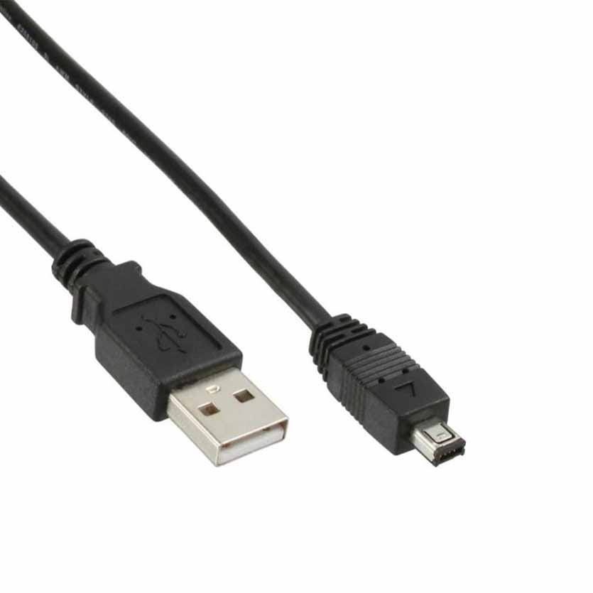 PU-690 USB Cable A-Mini 8-PIN USB 1.80m GR KABEL