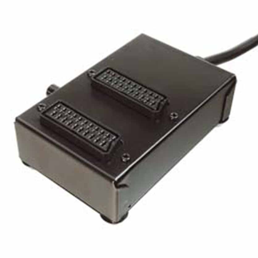 PA-117 SCART BOX21pinM TO2X21F GR KABEL