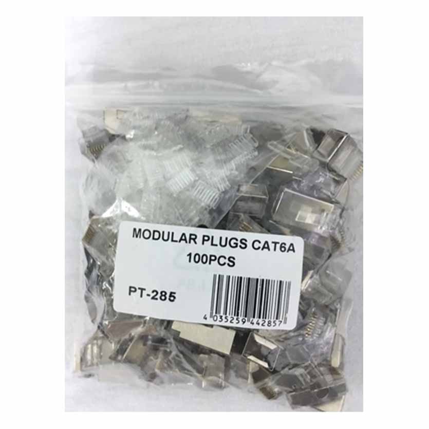 PT-285 MODULAR PLUGS CAT6A 100pcs GR KABEL