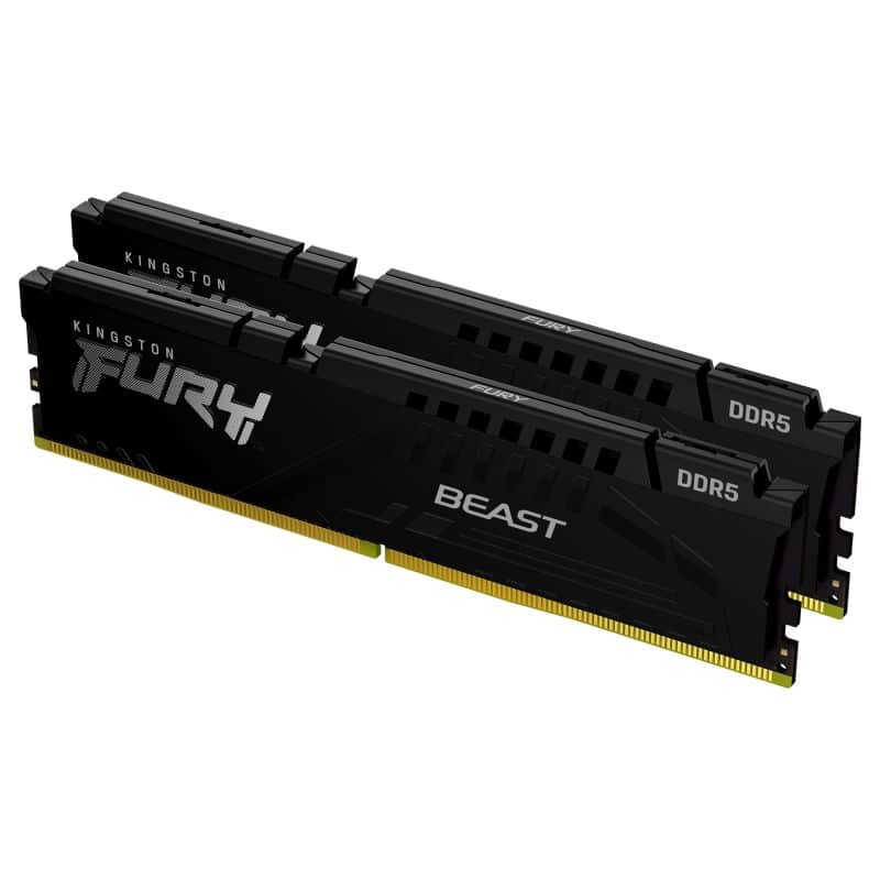 KF556C36BBEK2-64 5600MHZ KIT 64GB(2*32GB) DDR5 DIMM CL36 FURY BEAST BLACK KINGSTON