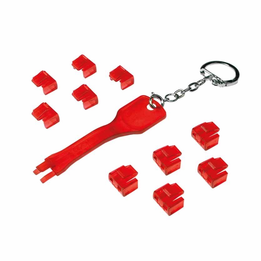 MP0042 RJ45 PORT BLOCKER (1xKEY & 10xLOCKS) LOGILINK