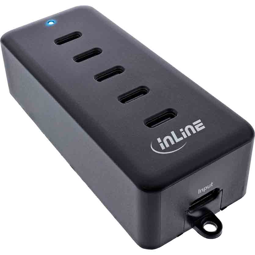 31515D 5-PORT USB-C POWERHUB, CHARGER EXTENSION, MAX. 100W INLINE