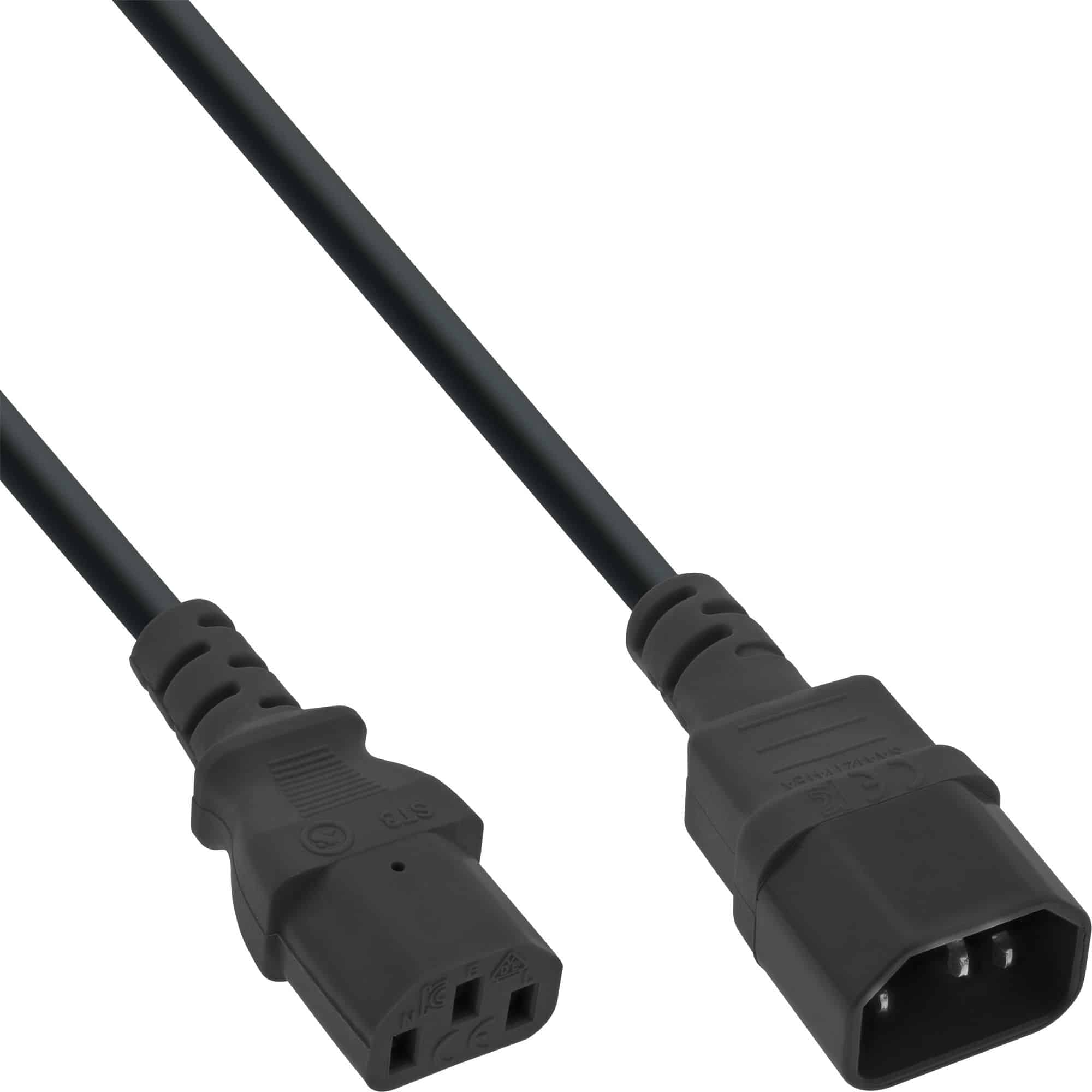 16640 10m EXTENTION CABLE C13 FEM TO C14 MALE INLINE