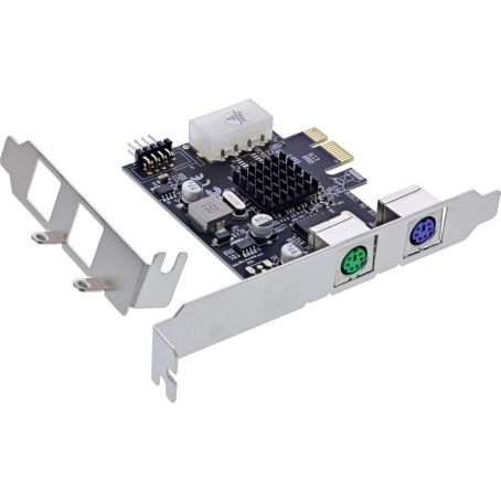 76620P INTERFACE CARD 2x PS/2 PCIe USB HEADER MCS9990 INLINE
