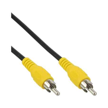89937E 7mVIDEO 1xRCA M/M YELLOW PLUGS INLINE